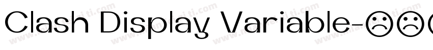 Clash Display Variable字体转换